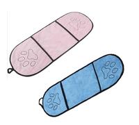 CHUANGOU 2 pcs Serviette pour Chien, Multifonctions Super Absorbantes Séchage Rapide Animaux Compagnie Serviette