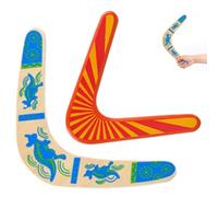 CHUANGOU 2 Pièces Boomerang en Bois,Boomerang en Bois Boomerang en Bois en Forme de V Jouet Volant Throwback en Forme
