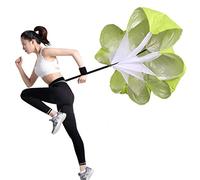 CHUANGOU 58" Training Umbrella Resistance Training Tool Running Parachute Speed Training Resistance avec Sangle réglable Sac de Transport Gratuit .(Vert)