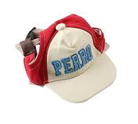 CHUANGOU Chien Casquette，Casquette Baseball Animal Compagnie，pour Animaux de Compagnie Chapeau de Soleil Chapeau en Toile pour Les Oreilles et réglable.(S)