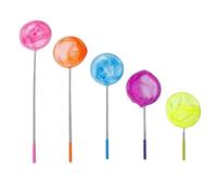 CHUANGOU Filet à Papillon Enfant, 5 Pièces Filet à Papillon, Coloré Filet de Papillon avec Poignée Antidérapant