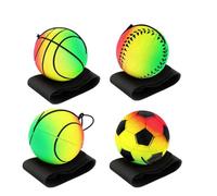 CHUANGOU Lot De 4 Balles Rebondissantes pour Poignet, Balle De Bande De Poignet, Balle De Saut De Cheville, Entraînement De Poignet