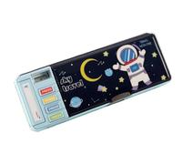 CHUANGOU Pencil Case,Trousse Multifonction Pop-up pour, Boîte à Crayons Motif Dessin animé(Bleu)