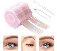 CHUANGOU Ruban adhésif pour paupières Autocollant de paupière pour Double Eyelid Lift, Parfait pour accrocher, inégale, Mono paupière, 1200 pièces + 1 pièce tiges de Fourche et 1 pièce Pince à épiler