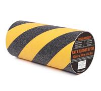CHUANGSEED Black yellow anti slip tape Ruban antidérapant Sécurité,30cmx10.6m,Bandes antidérapantes escalier extérieur,Jaune Noirpour Ruban escaliers averissement,marches,revêtements de Sol