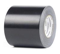 CHUANGSEED Lot de 1 rouleau de ruban adhésif blindé noir 50 m x 100 mm - Extra résistant - Ruban de réparation renforcé en tissu imperméable pour l'intérieur et l'extérieur
