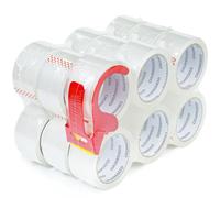 CHUANGSEED Lot de 18 rouleaux Ruban adhésif transparent pour l'emballage de cartons,Ruban industriel transparent 48mmX66m,Expédition et scellement des colis, le ruban ménager,clear packing tape