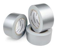 CHUANGSEED Lot de 3 rouleaux de ruban adhésif étanche et résistant pour réparations, bricolage, artisanat, regroupement et boîtes de déménagement, utilisation en intérieur/extérieur - Argenté - 50 mm