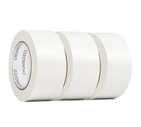 CHUANGSEED Lot de 3 rubans adhésifs en toile resistant blanc 210 mic x 50 mm x 27,4m, gaffer large blanc,ruban adhésif americain de réparation d'étanchéité,heavy duty duct tape white,fixation