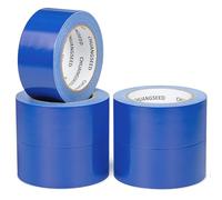 CHUANGSEED Lot de 5 rubans adhésifs en toile resistant bleu 50 mm x 27,4m, gaffer large bleu,ruban adhésif americain de réparation d'étanchéité,heavy duty duct tape blue,fixation