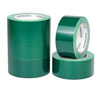 CHUANGSEED Lot de 5 rubans adhésifs en toile resistant vert 50 mm x 27,4m, gaffer large vert,ruban adhésif americain de réparation d'étanchéité,heavy duty duct tape green,fixation