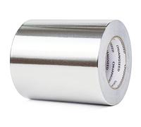 CHUANGSEED Ruban Adhésif Aluminium,150mmX50m,Bande adhesive professionnel en aluminium haute temperature,Aliminum foil tape,argent,Isolation thermique,réparationde tuyaux,fixation,ignifuge