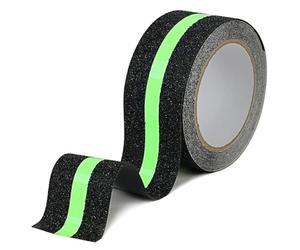 CHUANGSEED Ruban adhésif antidérapant phosphorescent 5 cm x 5 m Haute traction pour intérieur/extérieur Ruban adhésif fluorescent 5 cm x 5 m