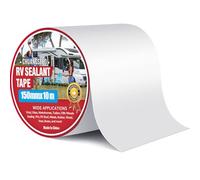 CHUANGSEED Ruban Adhésif de réparation de VR blanc,ruban en caoutchouc butyle,15cmx10m,Ruban pour Caravane,white rv sealant tape pour RV,Camping-Car,toiture,Bateau réparer Les Fuite