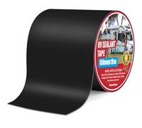 CHUANGSEED Ruban Adhésif de réparation de VR noir,ruban en caoutchouc butyle,15cmx10m,Ruban pour Caravane,Black rv sealant tape pour RV,Camping-Car,toiture,Bateau réparer Les Fuite