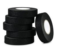 CHUANGSEED Ruban Adhésif Fils électriques Isolant Noir,19mmx15m,6 Pièces,Ruban de Câbles Résistant à la Chaleur pour Voiture,Moto,Adhésif Ruban de Harnais de Câblage,Black Wire Harness Tape