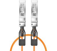 Chuangsuton Câble 10G SFP+ DAC Twinax - Câble Ethernet Gigabit en cuivre compatible avec Juniper QFX-SFP-DAC-5M/ EX-SFP-10GE-DAC-5M, 5 m, orange