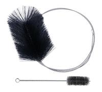 Chuanhylis 2 Pièces Kit Ramonage Poele Pellet, Inoxydable Hérisson Ramonage, Kit Nettoyage Gaine Souple Gaine Vmc Souple Brosses de Ramonage pour Nettoyage de Cheminée 30