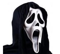 Chuankefanxing Ghostface Mask, Masques D'Horreur Pour Halloween, Masques de FantôMes, Masque Ghostface Scream Halloween Horror Party Latex Ghost Mask pour la fête d'Halloween