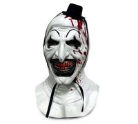 Chuankefanxing Masque de clown d'Halloween, Masque d'Halloween en Latex avec Chapeau, Masque de Clown Effrayant pour Hommes et Femmes, Accessoires de Costume d'Halloween pour Adultes