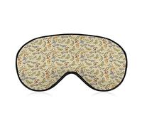 Chub Gecko Babies Sleep Eye Mask Soft Eye Covers Blocking Lights Bandeau avec sangle réglable pour la sieste de voyage