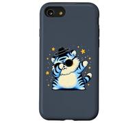 Chubby Chapeau de Danse pour Enfant Motif Chat Tigre Bleu Coque pour iPhone SE (2020) / 7/8