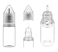 Chubby Gorilla 10 ml V3 PET Unicorn bouteille vide transparente + bouchon transparent - lot de 10