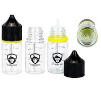 Chubby Gorilla 30 ml avec graduation V3 PET Stubby bouteille vide + bouchon noir