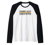 Chubby Guys Cuddle Better Drapeau Gay Bear Pride Manche Raglan