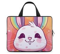 Chubby Rabbit - Housse pour ordinateur portable ultra fine, légère et imperméable - Sac pour ordinateur portable de 12 po - Matériau en néoprène durable - Sac de protection portable avec dragonne