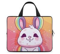 Chubby Rabbit - Housse pour ordinateur portable ultra fine, légère et imperméable - Sac pour ordinateur portable de 17 po - Matériau en néoprène durable - Sac de protection portable avec dragonne