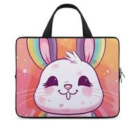 Chubby Rabbit - Housse pour ordinateur portable ultra fine, légère et imperméable - Sac pour ordinateur portable de 13 po - Matériau en néoprène durable - Sac de protection portable avec dragonne