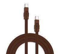 chubbycable Chubby 2.0 Câble de charge rapide USB C 240 W en silicone souple et durable - Câble de charge extra épais compatible avec iPhone 17-15 Series iPad, chocolat + chocolat, de type C vers type