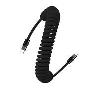 chubbycable Curly Chubby - Lot de 1 câble USB C spiralé en silicone 240 W [240 h sans affaissement] Câble de charge rapide spiralé pour voiture Cordon de chargeur rétractable pour Android Auto et