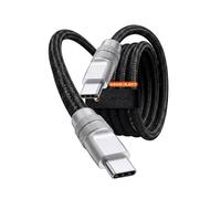 chubbycable Flex Câble USB C vers USB C 240 W charge rapide souple tressé robuste chargeur de type C pour iPhone 17, MacBook Pro, Samsung Galaxy, noir