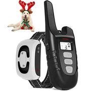 Chucalyn Collier Anti-aboiement pour Chien, Collier de Dressage pour Chien, Imperméable et Rechargeable, 4 Modes de télécommande, pour Chiens de Taille Moyenne à Grande