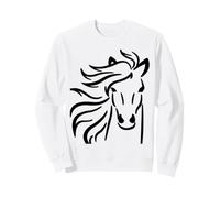 Chuchoteur de Chevaux | Conception de Poney Noir Sweatshirt