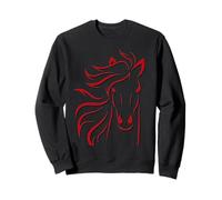 Chuchoteur de Chevaux | Conception de Poney Rouge Sweatshirt