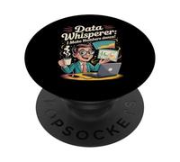 Chuchoteur De Données: Je Fais Danser Les Chiffres PopSockets PopGrip Adhésif