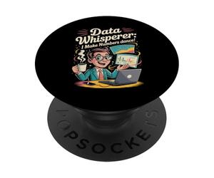 Chuchoteur De Données: Je Fais Danser Les Chiffres PopSockets PopGrip Adhésif