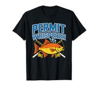 Chuchoteur Permit Pecheur des Flats Salins Identite Peche T-Shirt
