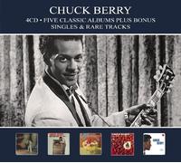 CHUCK BERRY - 5 CLASSIC ALBUMS PLUS BONUS SINGLES & RARE TRACKS 4 CD NEUF
