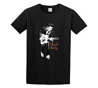 Chuck Berry Guitar Legend Rock N' Roll Retro 243 O-Neck 100% Cotton Short Sleeve Unisex T-Shirt M