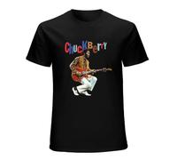 Chuck Berry T Shirt Mens 100% Cotton Casual Tops Tees Black S