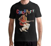 Chuck Berry T Shirt Mens O-Neck Unisex Short Sleeve T-Shirt Black XL