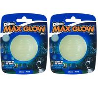 Chuck It Max Glow Dog Toy 5 cm Size S pour Chien 1 Unité (Lot de 2)