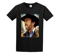 Chuck Norris Walker Texas Ranger Men T-Shirt Black Unisex Tops Casual Tee M