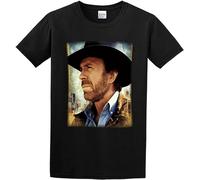 Chuck Norris Walker Texas Ranger Men T-Shirt Black Unisex Tops Casual Tee S