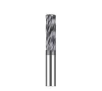 Chucking Reamer Set, Alésoir à rainurer hélicoïdal en carbure, diamètre 1-2 mm, mandrin revêtu, 4 cannelures, outil de coupe, 1 pièce(1.1X15X50mm)
