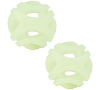 Chuckit! - Air Glow Ball - Balle Phosphorescente pour Chien - Jouet de Récupération - Structure Alvéolée Qui Facilite la Circulation de l’Air - Taille Medium - Diamètre de 6,5 cm - Pack de 2 Balles